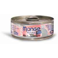 Monge Cat Natural консервы для кошек тунец с курицей и креветками 80 г